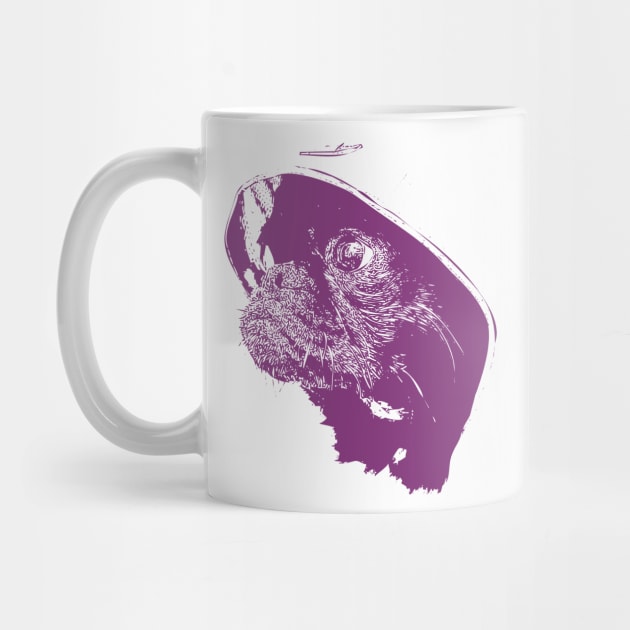 Purple dog face chihuahua by Ginstore